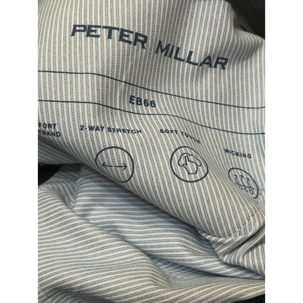 Peter Millar EB66 Performance Pants Mens 34x30 Navy Blue 5-Pocket Golf Trousers